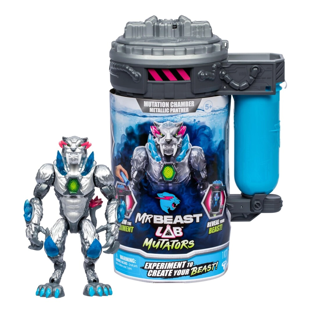 MZA STORES Metallic Panther - MrBeast Lab Mutators (13 cm)
