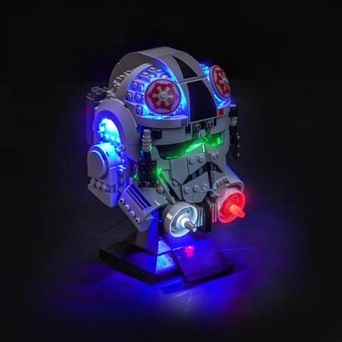 Light Kit for LEGO 75429 AT-AT Driver Helmet - Copper Line