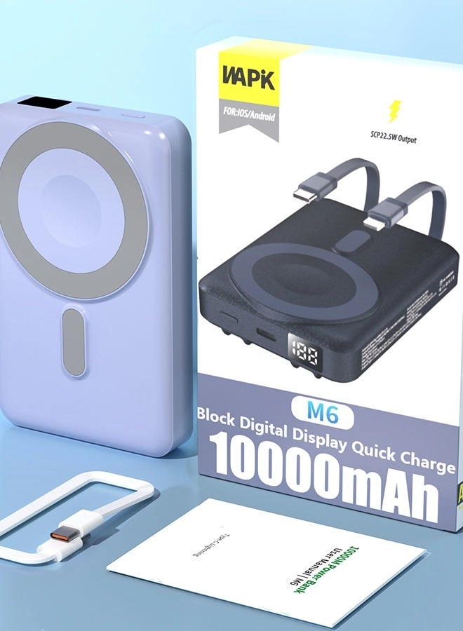 M6 - 10000 mAh 22.5 W Fast charging Wireless charging