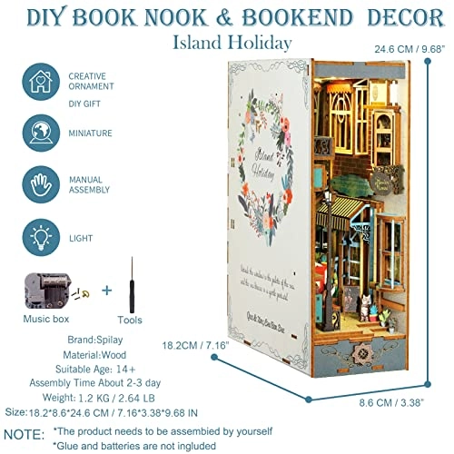 DIY Dollhouse Miniature Book Nook - Holiday 1:32