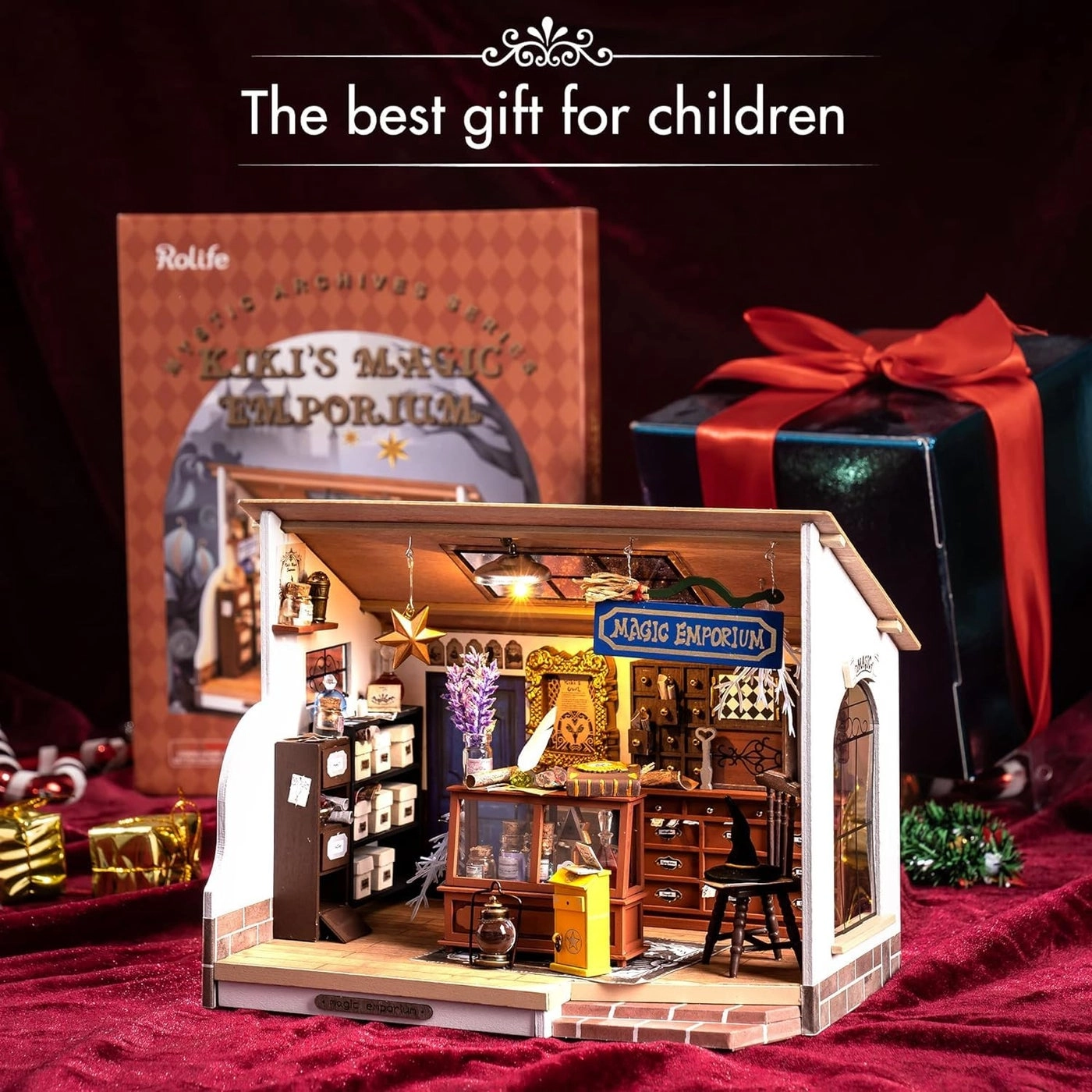DIY Miniature Dollhouse Kit - Halloween/Christmas 1:20