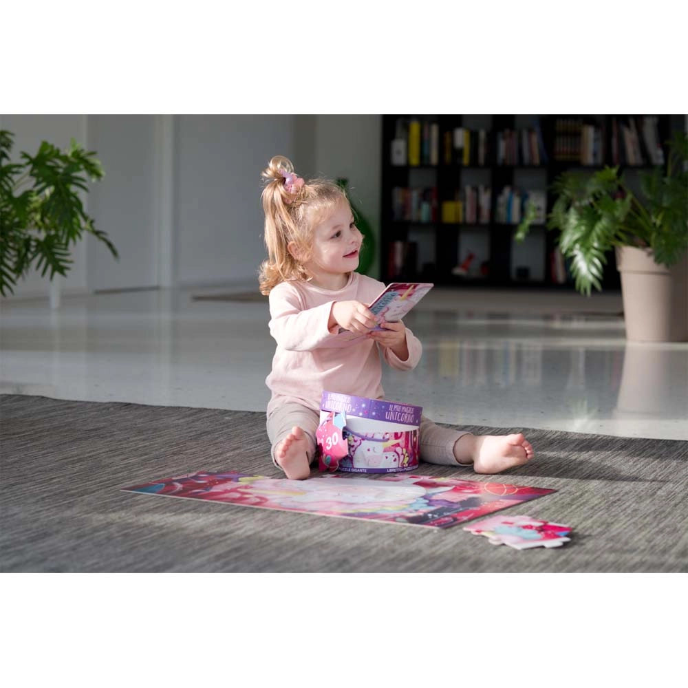 The Magic Unicorn Book & Puzzle - Suitable for 3 years & above