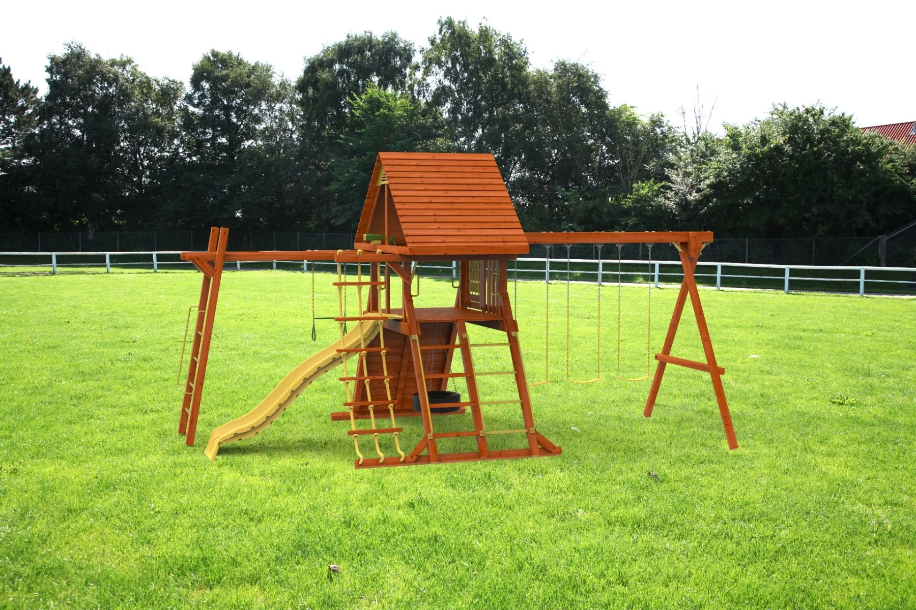 Discovery Den - 3 swings Wave slide