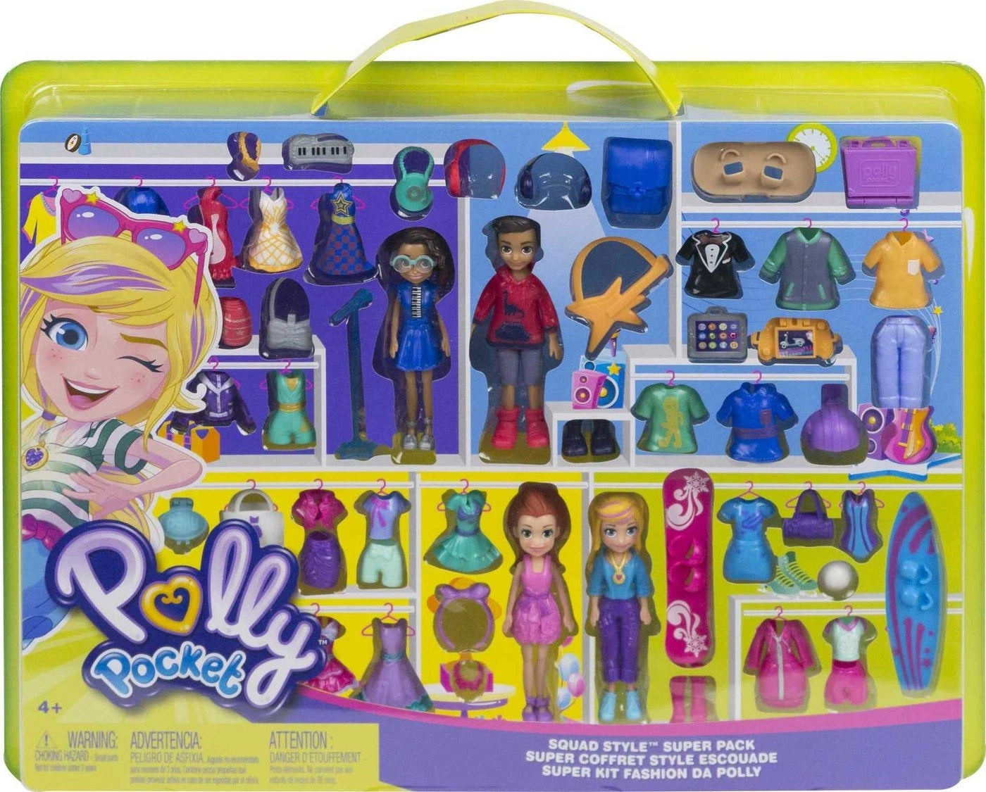 Polly Doll - 3-inch + Lila Doll + Shani Doll + Nicolas Wells Doll Ages 4+