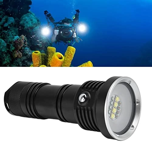 Aluminum Diving Flashlight - 10000LM IP68 12 LED