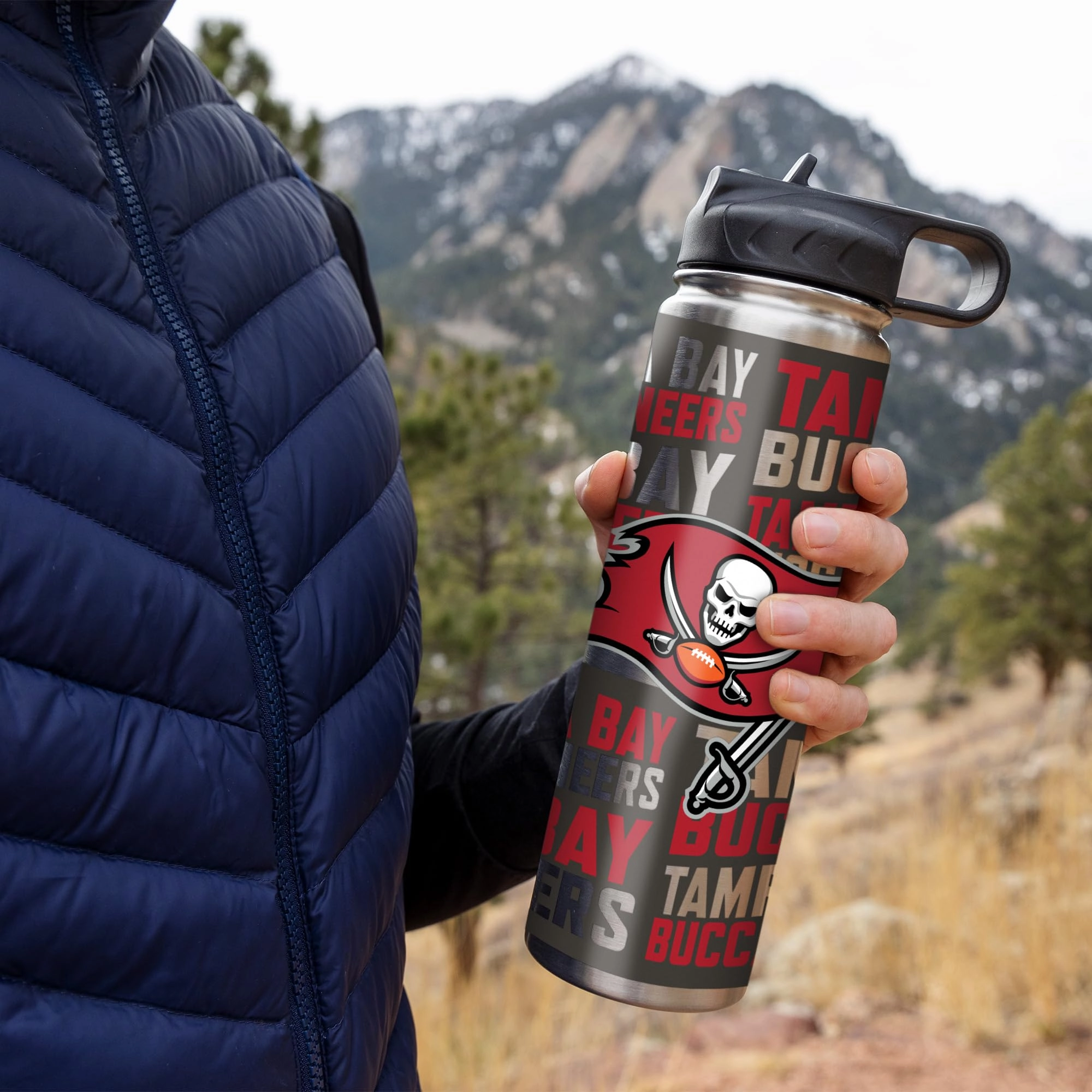 Stainless Steel NFL Football Tumbler - 650ml