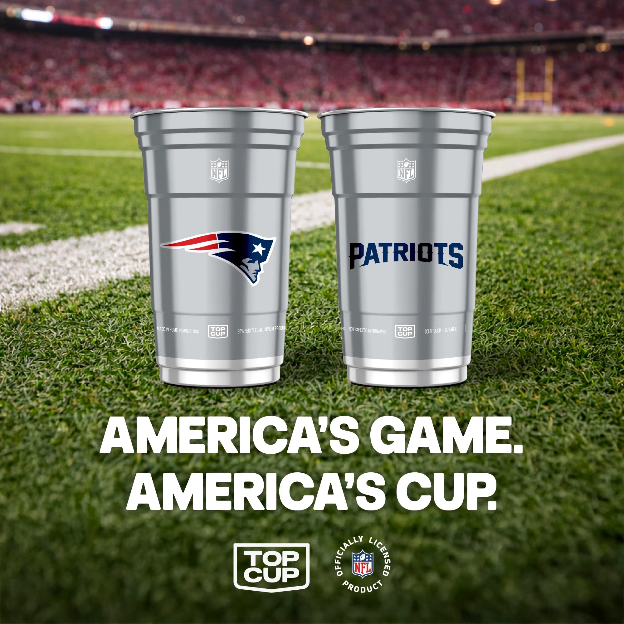 New England Patriots Aluminum Cup - 20 pcs