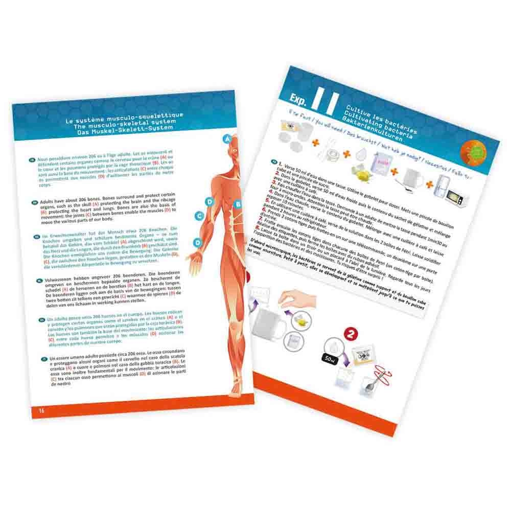 Corps Humain Human Body Kit - 12 experiments 8 to 13+ years