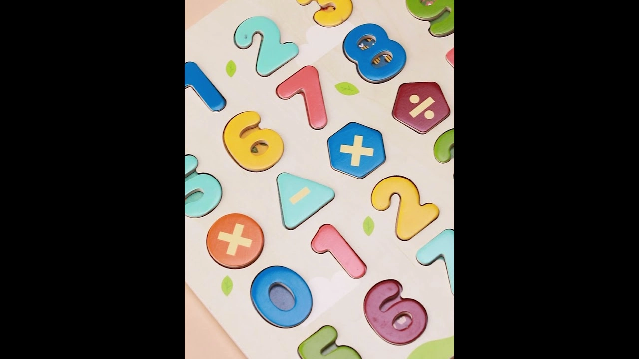 Wooden Number Board - 18 Months