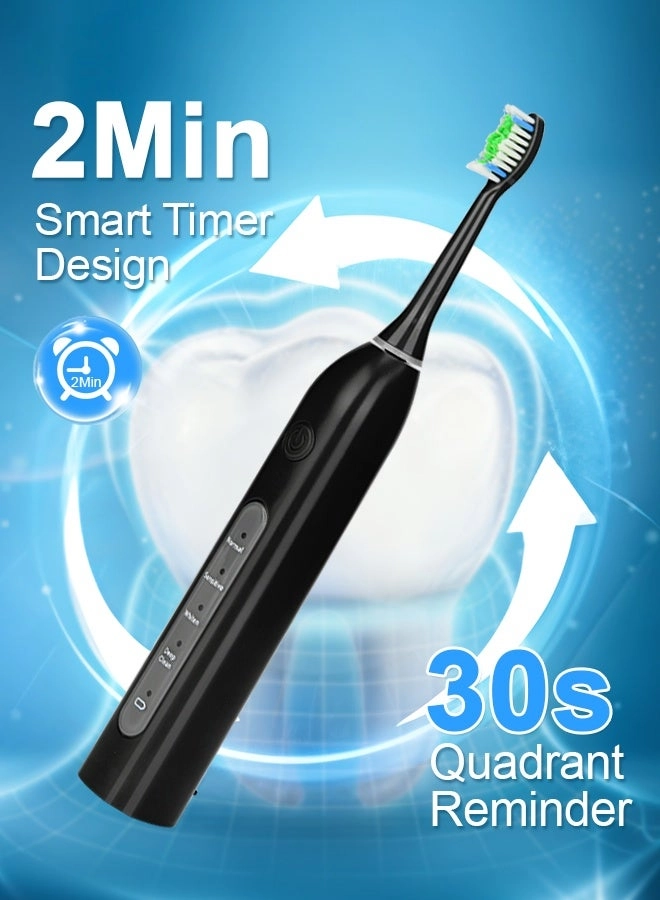 Rotating Electric Toothbrush - IPX7 Waterproof 2-Min Smart Timer Wireless Charging