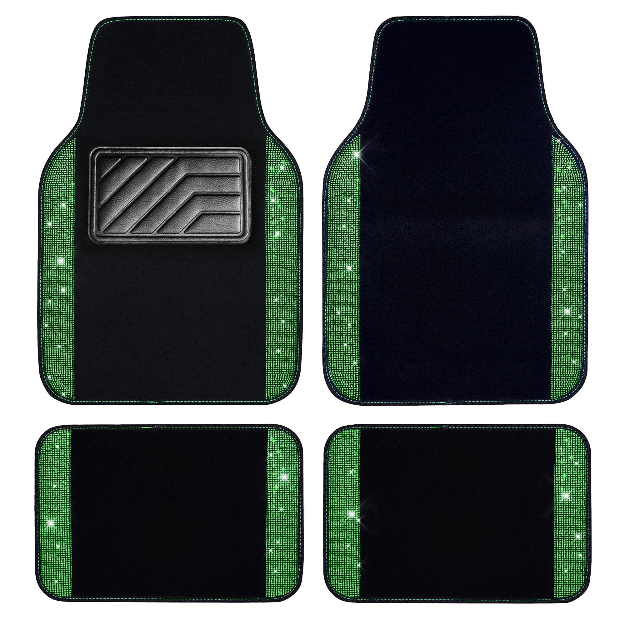 Bling Diamond Car Mats - 4.0 Count Universal Fit