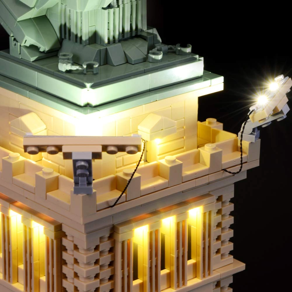 Led Lighting Kit For Architecture Statue Of Liberty - Compatible With Lego 21042