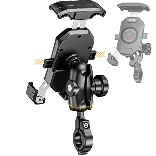 Anti-Theft Motorcycle Phone Mount - Handlebar 360 Rotation 4.0-7.0 Inch Smartphones