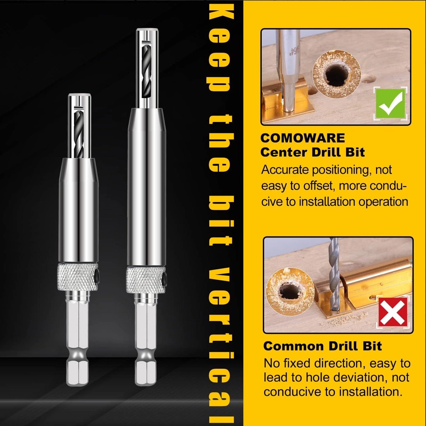 Titanium Twist Drill Bit Set - Titanium 16 Pcs 1/16"-1/4"