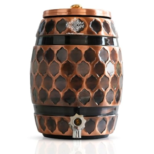 INDIAN ART VILLA Copper Water Dispenser - 5 Litre Plus