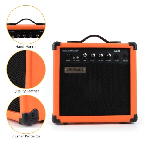 20W Pro Electric Guitar Amplifier - 5-inch Headphone jack