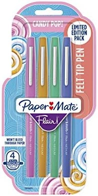 Flair Felt Tip Pens - 4 Pack Medium Point Candy Pop