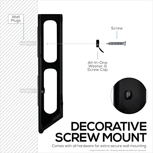 Wall Mount Laptop Holder - 1.2" / 31mm Adhesive Screw Mount