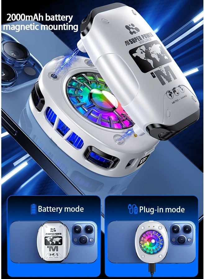 Wireless Magnetic Phone Cooler - 2000mAh Type C