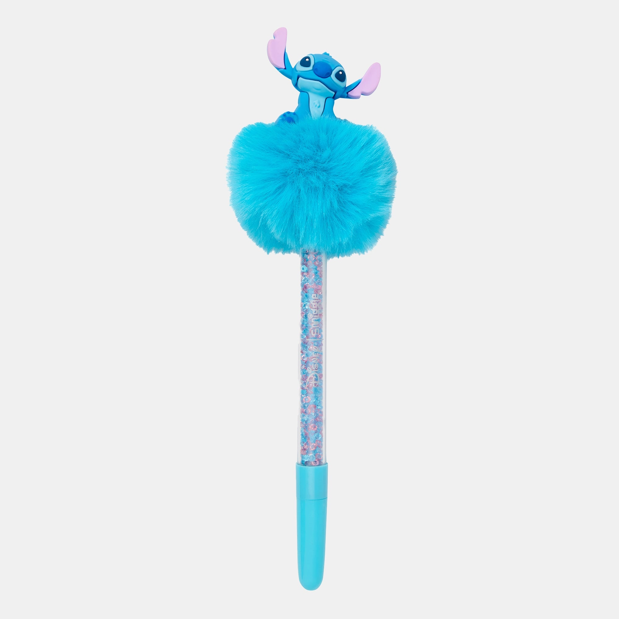 Smiggle Stitch Fluffy Pen - Fluffy Pom Pom Blue Ink