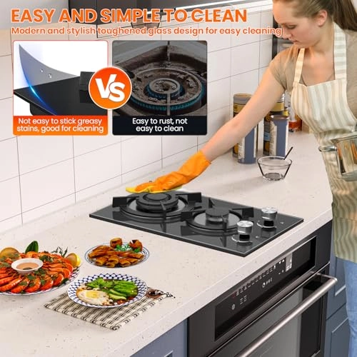 RQZ-Glass-UK Gas hob