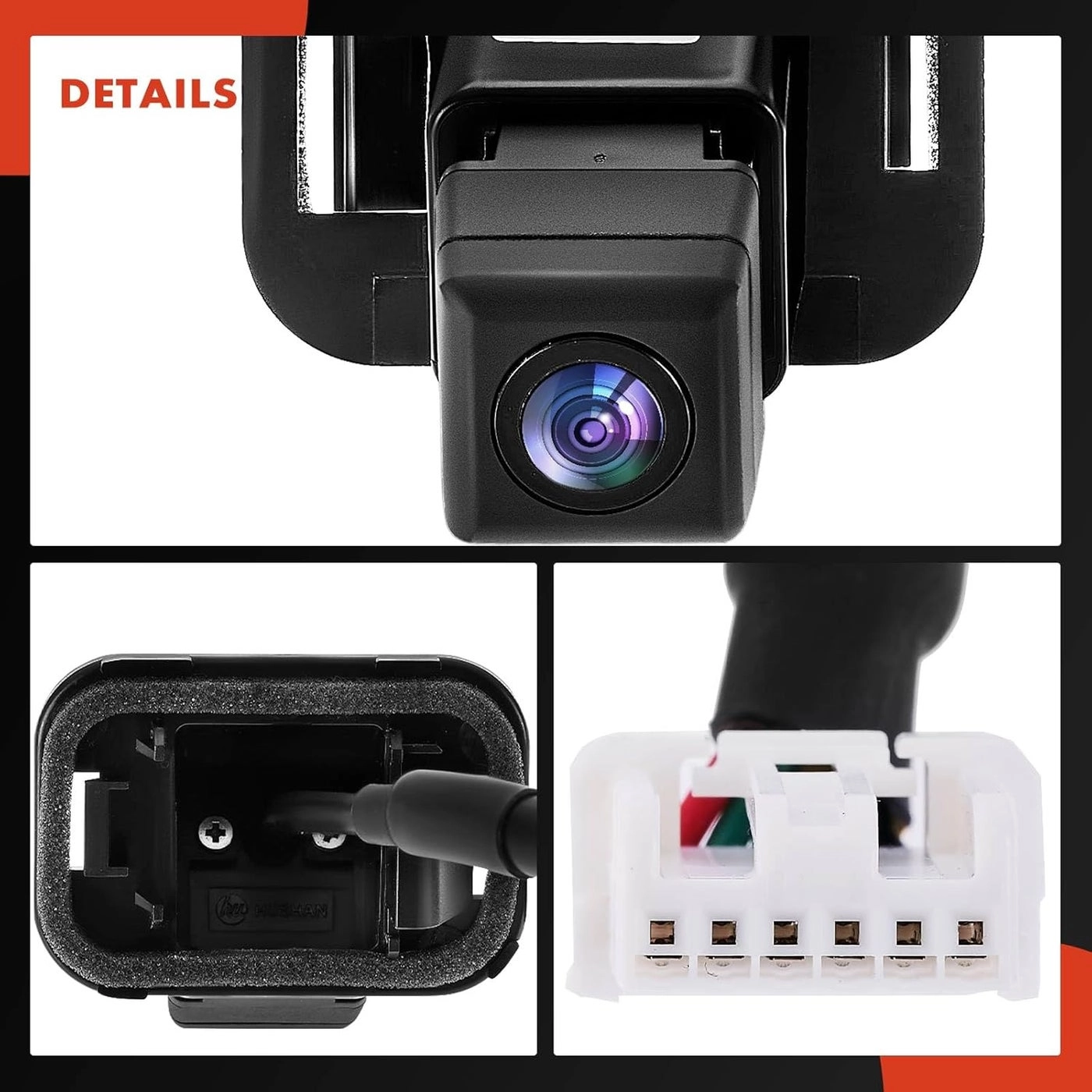 Park Assist Camera - Honda Civic 2013-2015 Coupe OE Replacement 130° detection angle