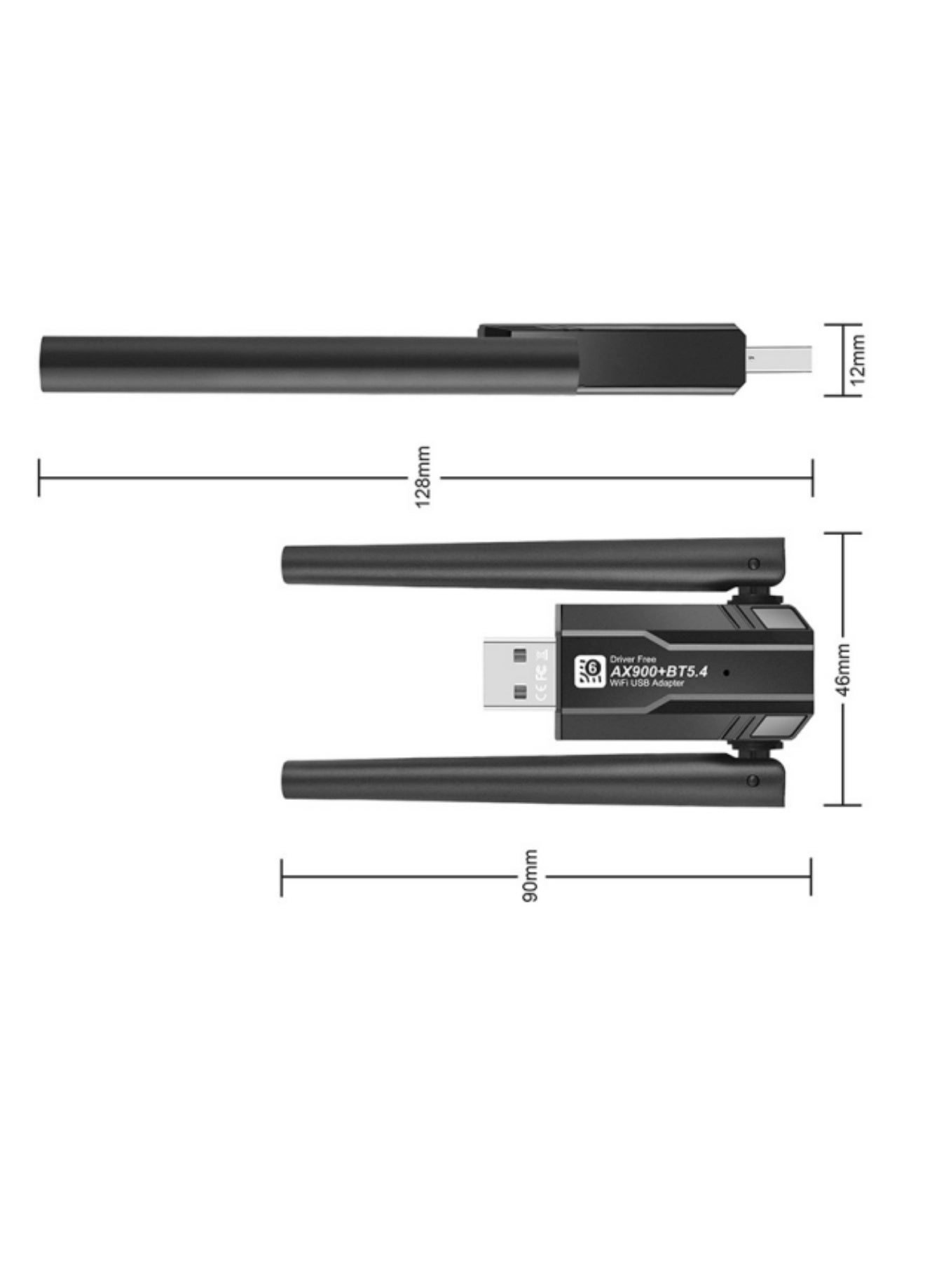 AX900 - 2.4GHz/5GHz USB Wireless