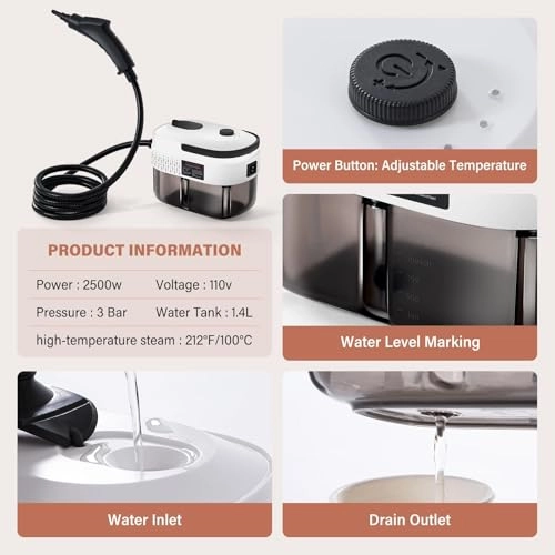 Handheld Steam Cleaner - 1.5L