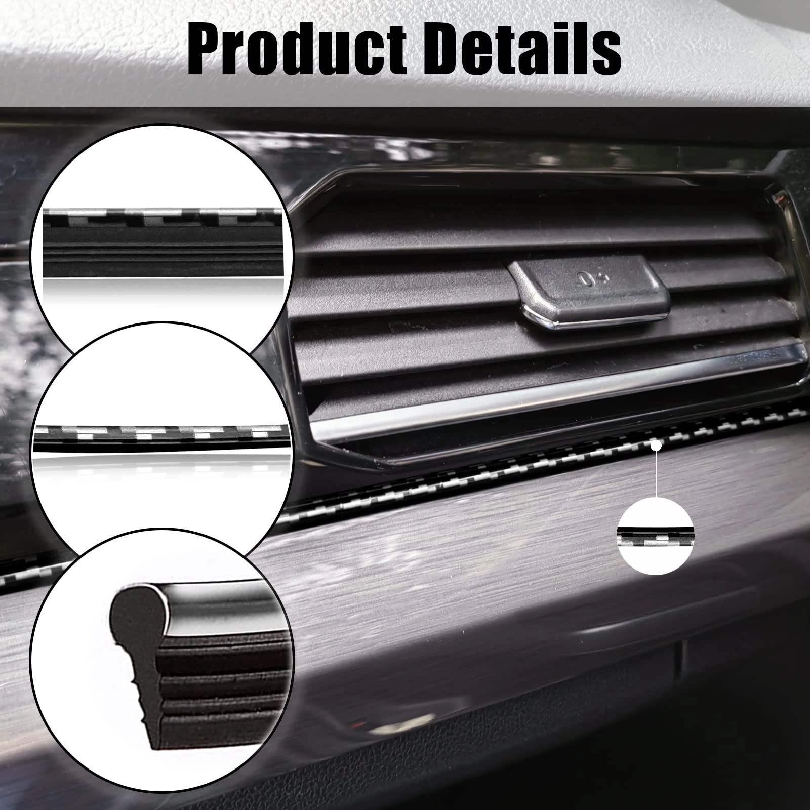 Car interior trim strip