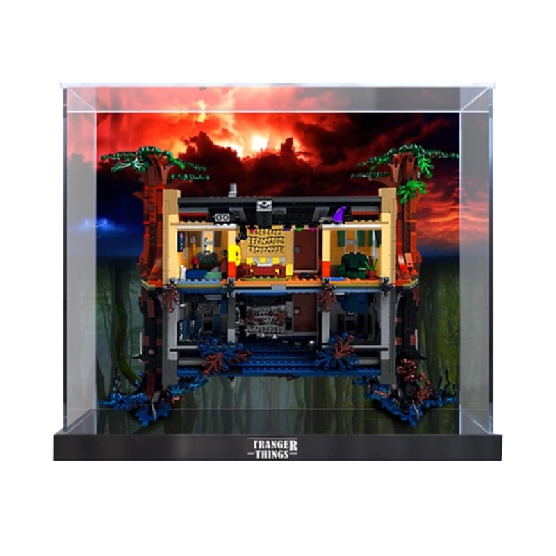 HCAEIOFJ Lego Display Case (75810) - Stranger Things Reverse World