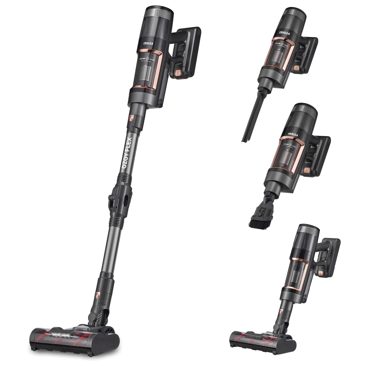Tuareg Marketing Pvt. Ltd. Khasra No- 1189, Bhalswa, New Delhi-110033, IND. Contact- 9773982065 Ozoy Flex - Cordless Stick 58 Minutes