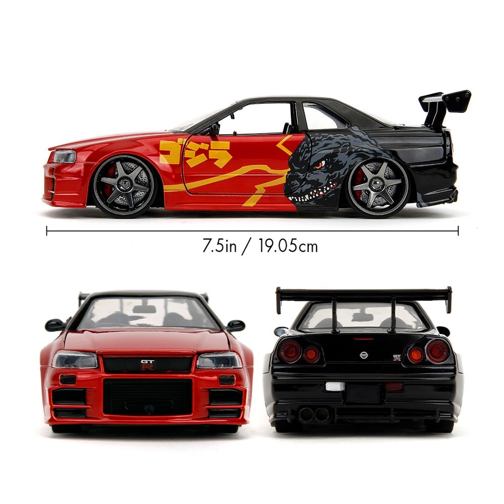 Godzilla 2002 Nissan Skyline GT-R - 1:24