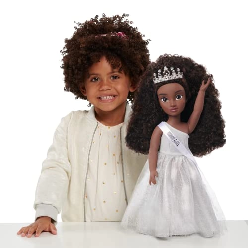 Nicole Homecoming Queen Doll - 18-inch Deep Brown 4A textured hair Ages 3+