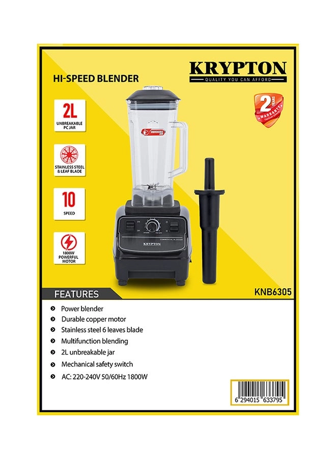 Hi -Speed Blender - 1800 W