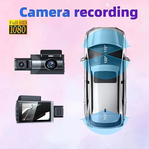 Triple Camera Dash Cam - 1080P