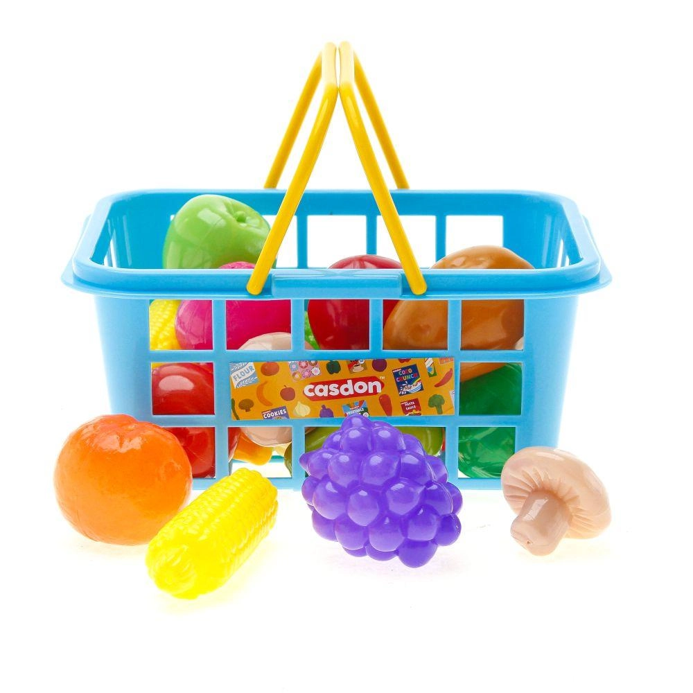 Fruit & Veg Basket Playset - 21 pcs