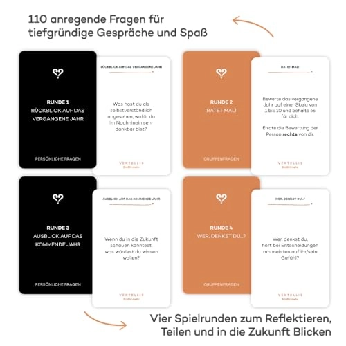 Holiday Edition - 110 Meaningful Questions Conscious Offline Time (German)