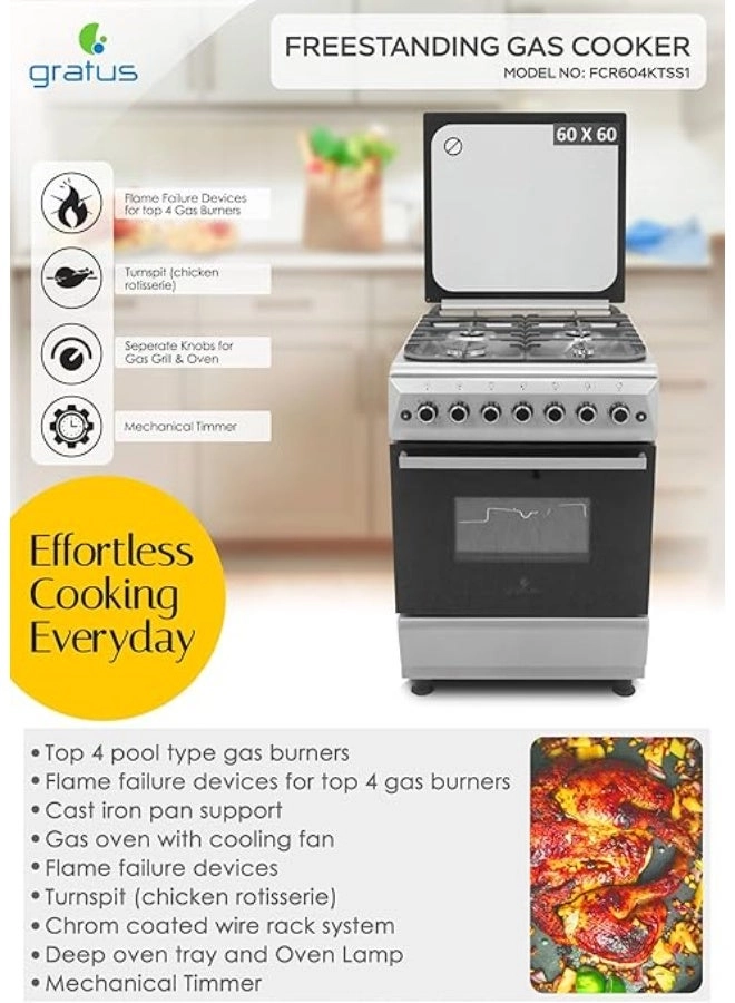 FCR604KTSS1 GAS Cooker