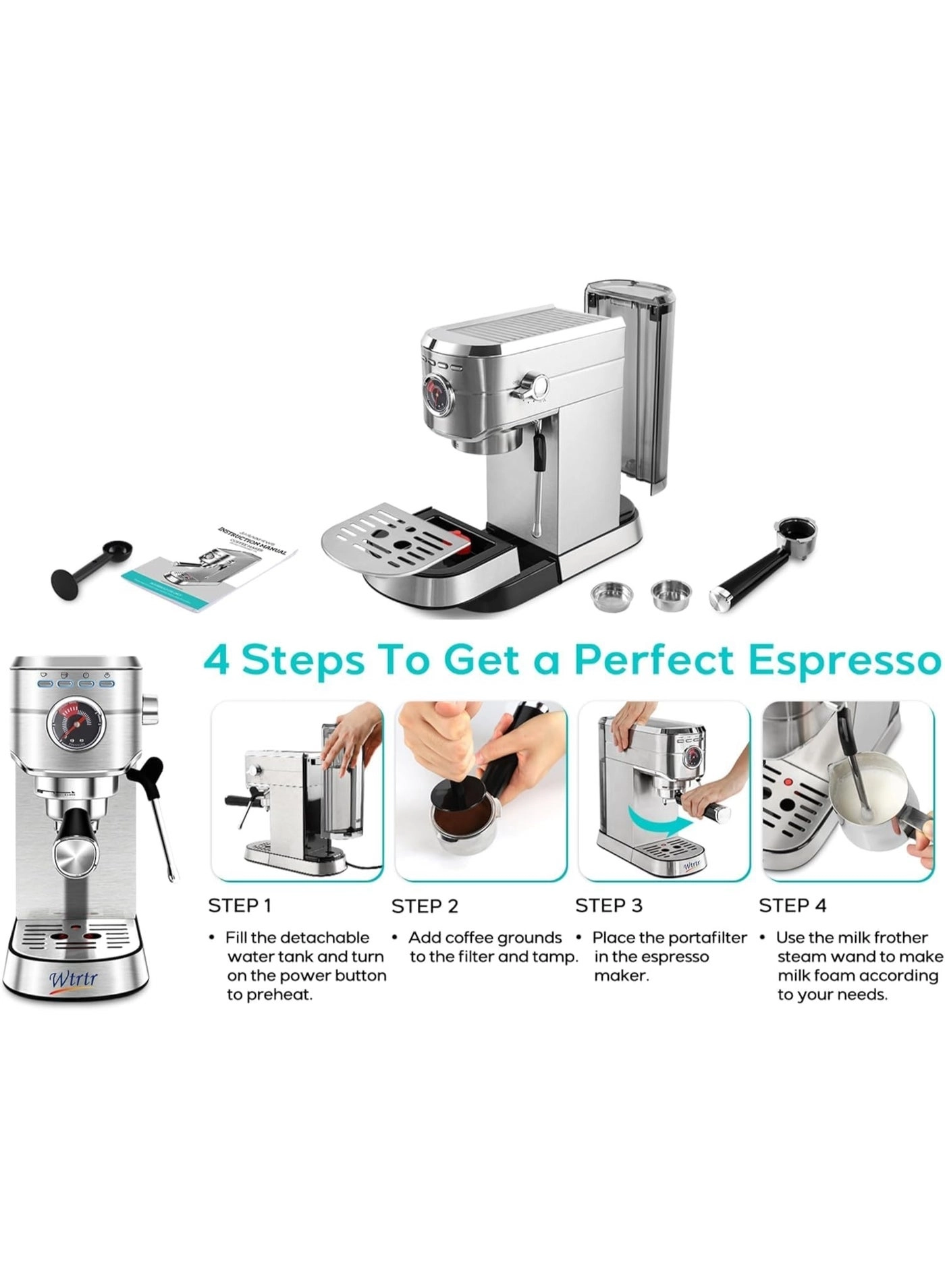 WTR-3010 - Milk Frother Semi-Automatic