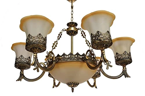 Mamba Chandelier - 600 MM 5 Tier Golden