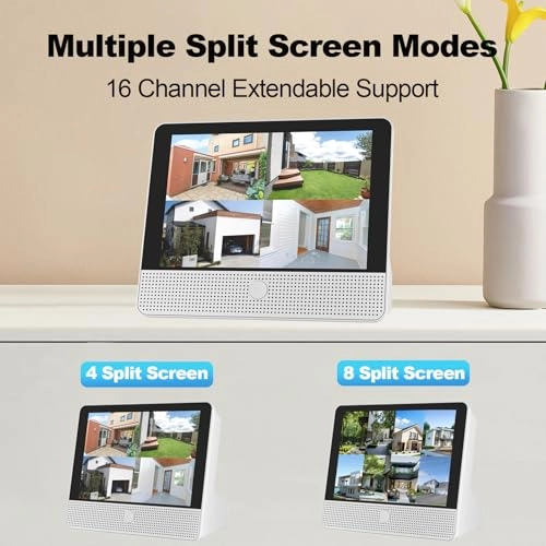 NVR Monitor - 16CH Expandable + PoE Bullet Camera - 4Pcs 5MP