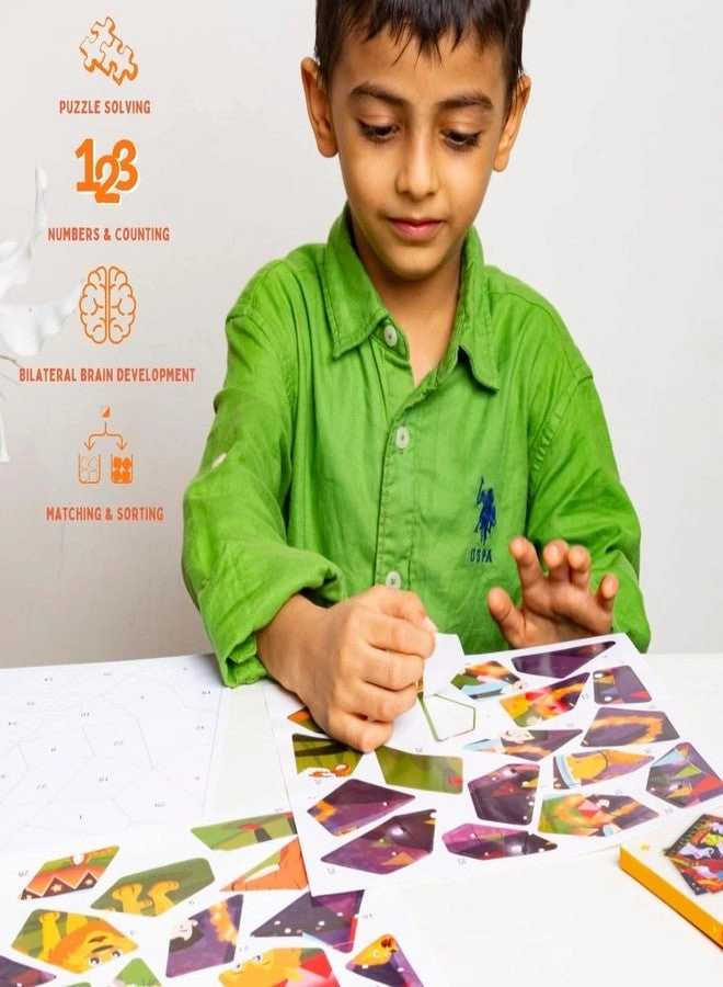 Mosaic Sticker Art Kit - 175+ Reusable Stickers