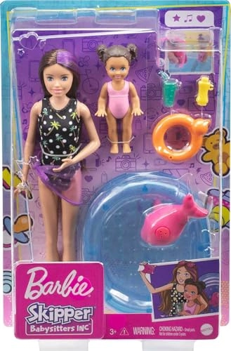 Skipper Babysitters Inc. Dolls & Playset - Color-Change Swimsuit Kiddie Pool Ages 3+