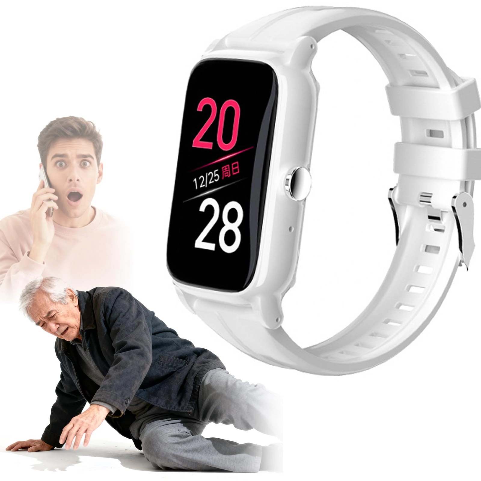 Fall Detection Watch for Elderly ABS+PC