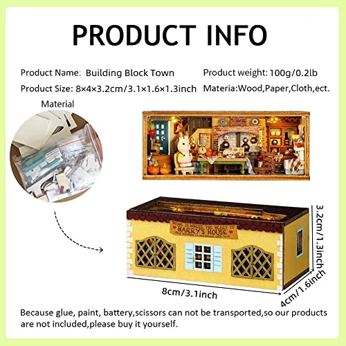 3D Wooden Puzzle Bookshelf Insert - Library of Books 1:24