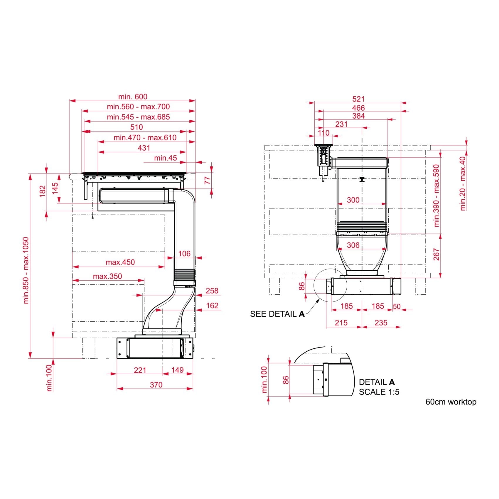 VarioPro Series Modular Hood FIH16760 - 145W Black