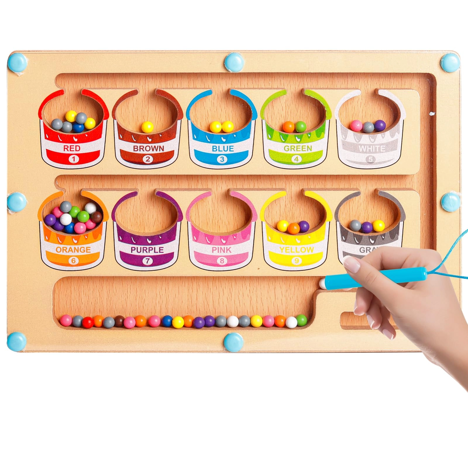 hongci Magnetic Maze Board - 2-5 Year Old 1 pieces