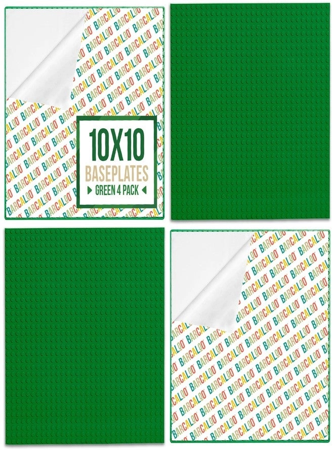 Barcaloo Peel and Stick Self Adhesive Baseplates Mat - 10x10 Inch 4 Pack
