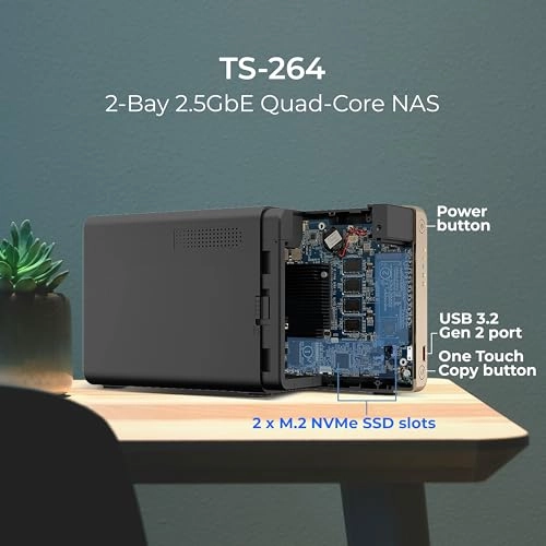 TS-264-8G-24WD-US 2-Bay 4TB - WD Red Plus HDD Bundle