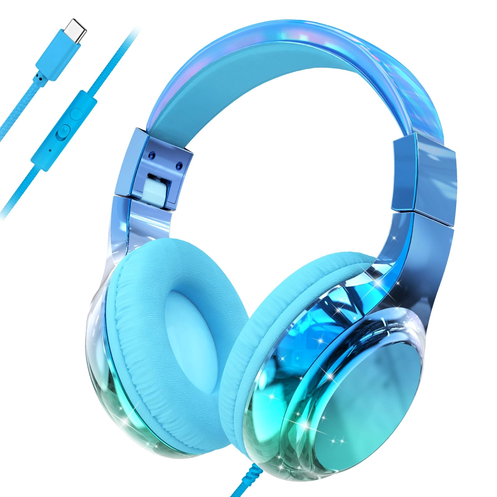 QearFun USB C Kids Headphones - Wired Headphone
